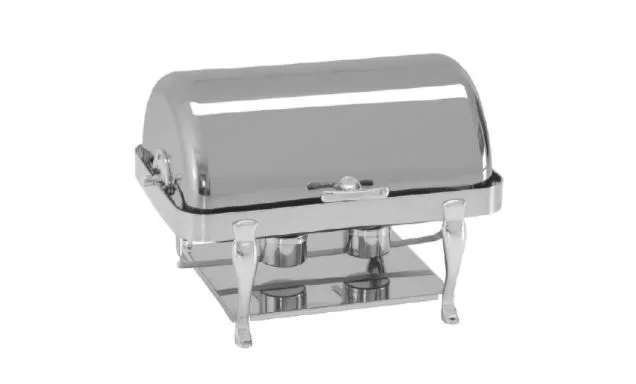 Kayalar Rolltop Kapak Chafing Dish - Reşo 180 Derece Açılır Kapaklı Jel Yakıtlı '' Fiyat Sorunuz ''