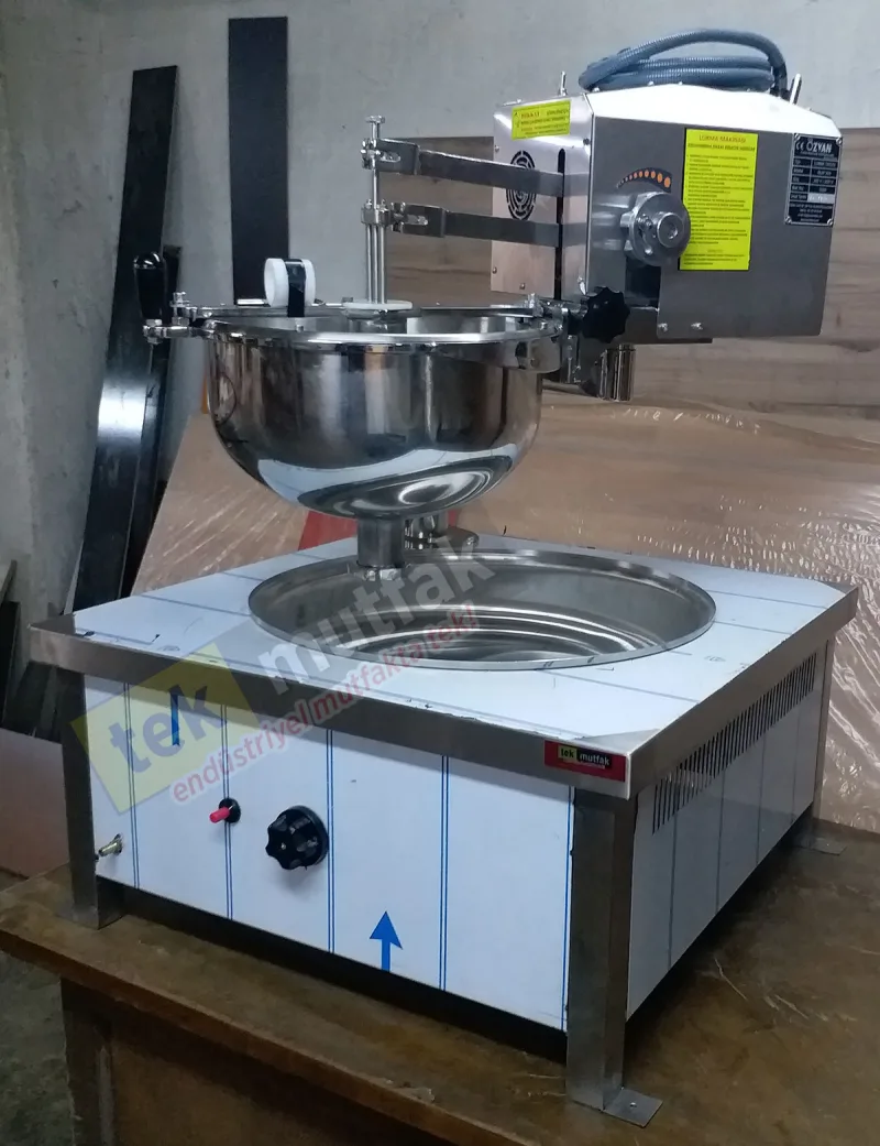 Set Üstü Doğal Gazlı Lokma Pişirme Tezgahı - Otomatik Lokma Dökme Makinalı Lokma Fritözü