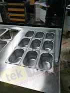 Lokma Tezgahı - Çikolata Dolgu Makineli Yeni Model Lokma Tezgahı Tek Parça 240 Cm