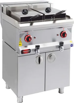 Karacasan Elektrikli Fritöz Dolaplı - 600 Serisi Ekonomik Çifli Fritöz - 9 + 9 Litre ''FİYAT SORUNUZ''