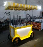Seyyar Çikolatalı Lokma Tezgahı - 2 Adet Çikolata Dolum Makinesi - 120 Cm