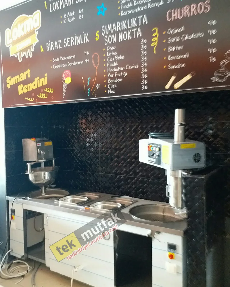 Yeni Nesil Lokma Tezgahı - Churros Tezgahı - Çikolatalı Lokma Tezgahı