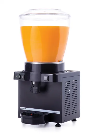 Samixir Panoramik Ayran - Meşrubat Makinesi Analog - 22 Litre Siyah Gövde