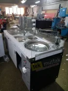 Çikolatalı Lokma Tezgahı - 2 Adet Çikolata Dolum Makinesi -  Tekparça 200 cm