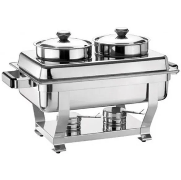 ''STOKTA YOK!'' Öztiryakiler Düz Kapaklı Chafing Dish - Reşo 2'li Çorbalık Elektrikli