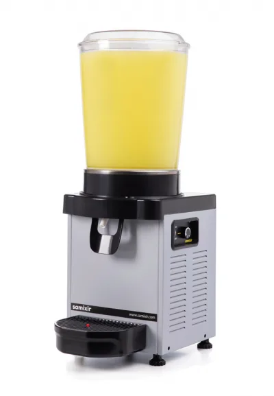Samixir Panoramik Soğuk İçecek Dispenseri- Meşrubat Makinesi Analog - 10 Litre İnox Gövde