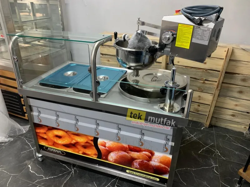 Özvan Lokma Makinesi - Tek Pişiricili Elektrikli Lokma Tezgahı - Lüks Model 