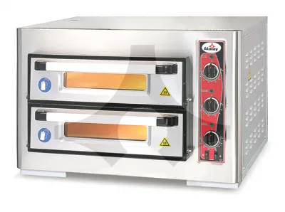Atalay Çift Katlı Pizza Fırını 24 cm x 8 Pizza APF-50-2 