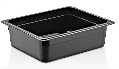 Polikarbon Siyah Gastronom Küvet 1/2 - 65 mm