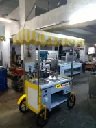 Seyyar Çikolatalı Lokma Tezgahı - 2 Adet Çikolata Dolum Makinesi - 120 Cm