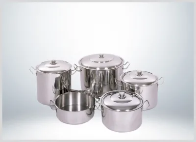 Yürük - Silindirik Tencere / Kapaklı 30 x 10 - 8 Litre