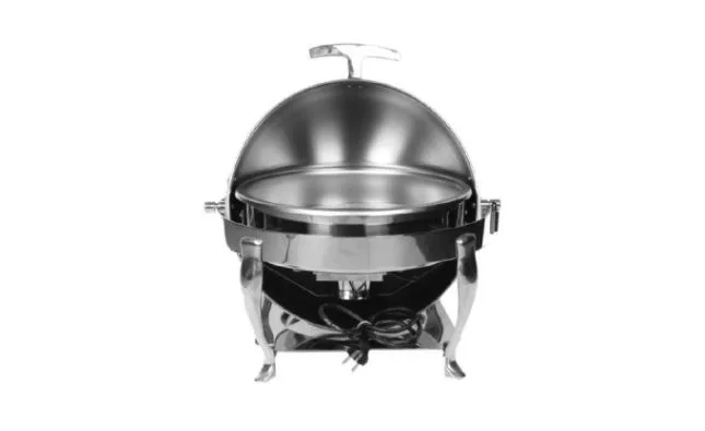 Kayalar Rolltop Kapak Chafing Dish - Reşo 180 Derece Açılır Kapaklı Yuvarlak Elektrikli '' Fiyat Sorunuz ''