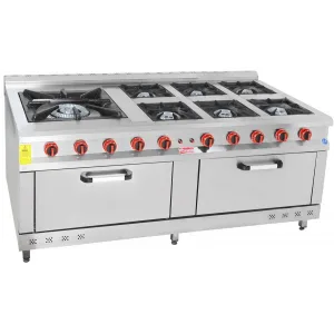Himaksan 7 Ocaklı 2 Fırınlı Kuzine, Gazmer Onaylı Gazlı Lpgli veya Doğalgazlı Ce Belgeli 200X100X85 ''FİYAT VESTOK SORUNUZ''