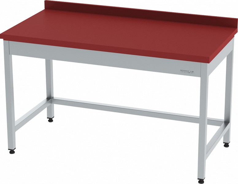 Polietilen Tablalı Paslanmaz Çalışma Tezgahı Açık 120x70x85