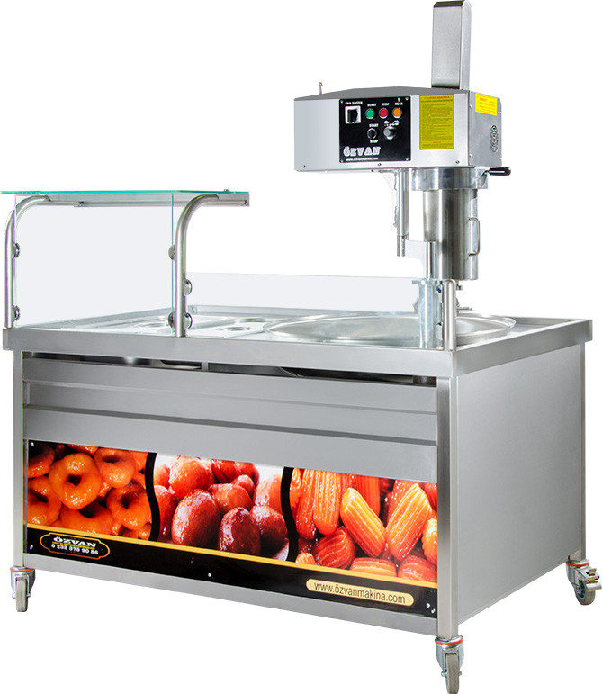 Özvan Lüks Tulumba Tatlısı Gazlı Pişirme Tezgahı - Churros Tatlı Tezgahı