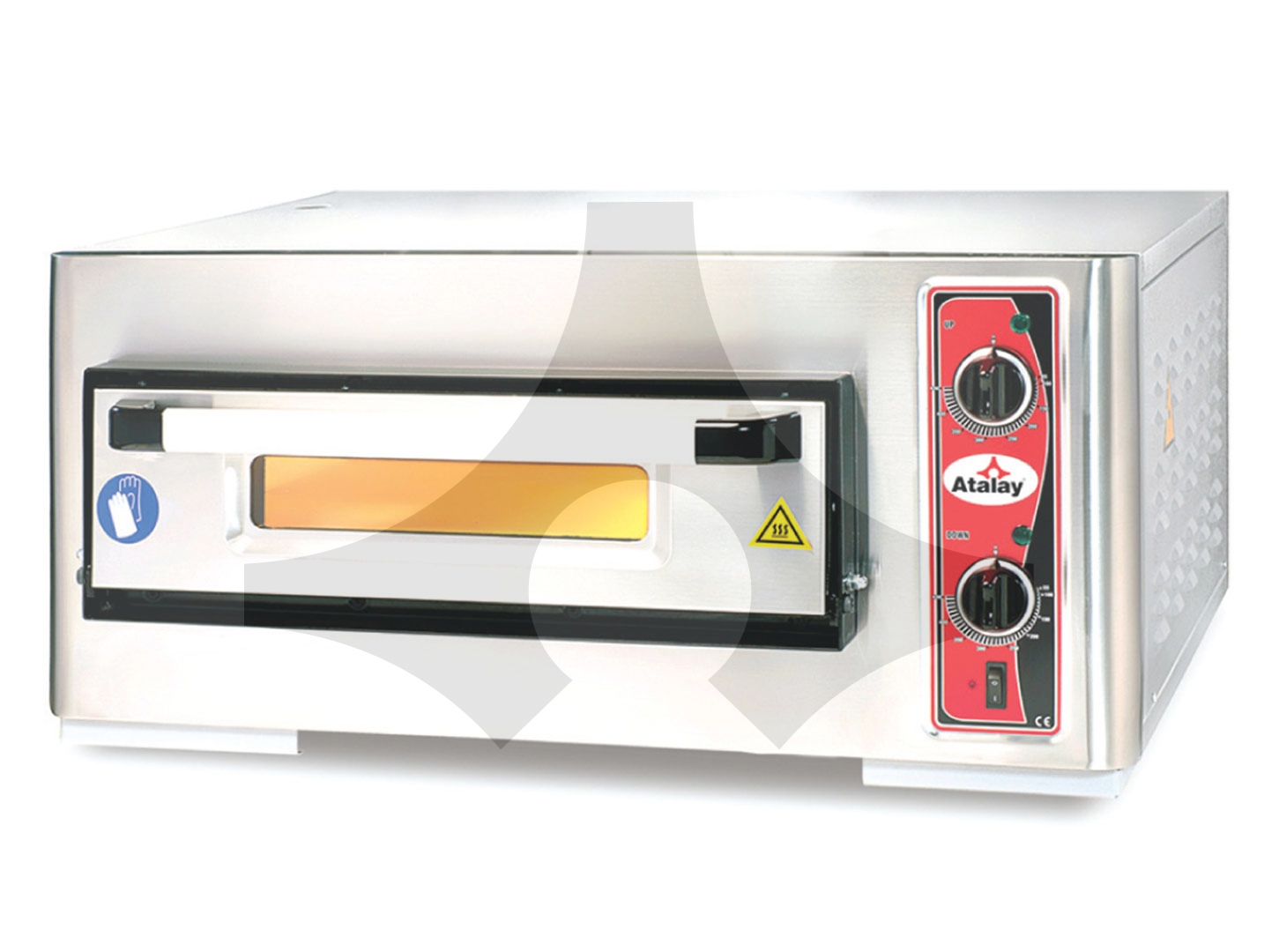 Atalay Tek Katlı Pizza Fırını 24 cm x 4 Pizza APF-50-1