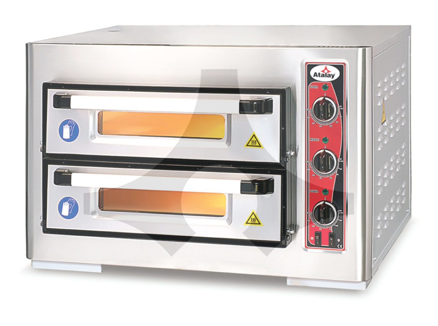 Atalay Çift Katlı Pizza Fırını 24 cm x 8 Pizza APF-50-2 