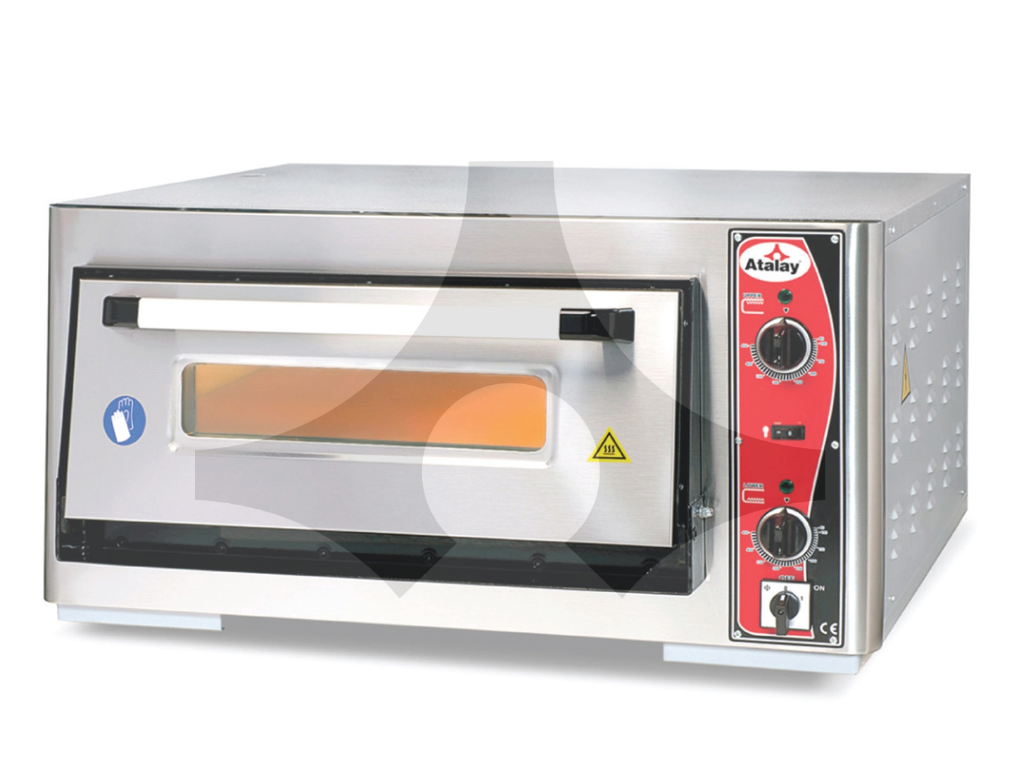 Atalay Tek Katlı Pizza Fırını 62 cm x 4 Pizza APF-62-1 