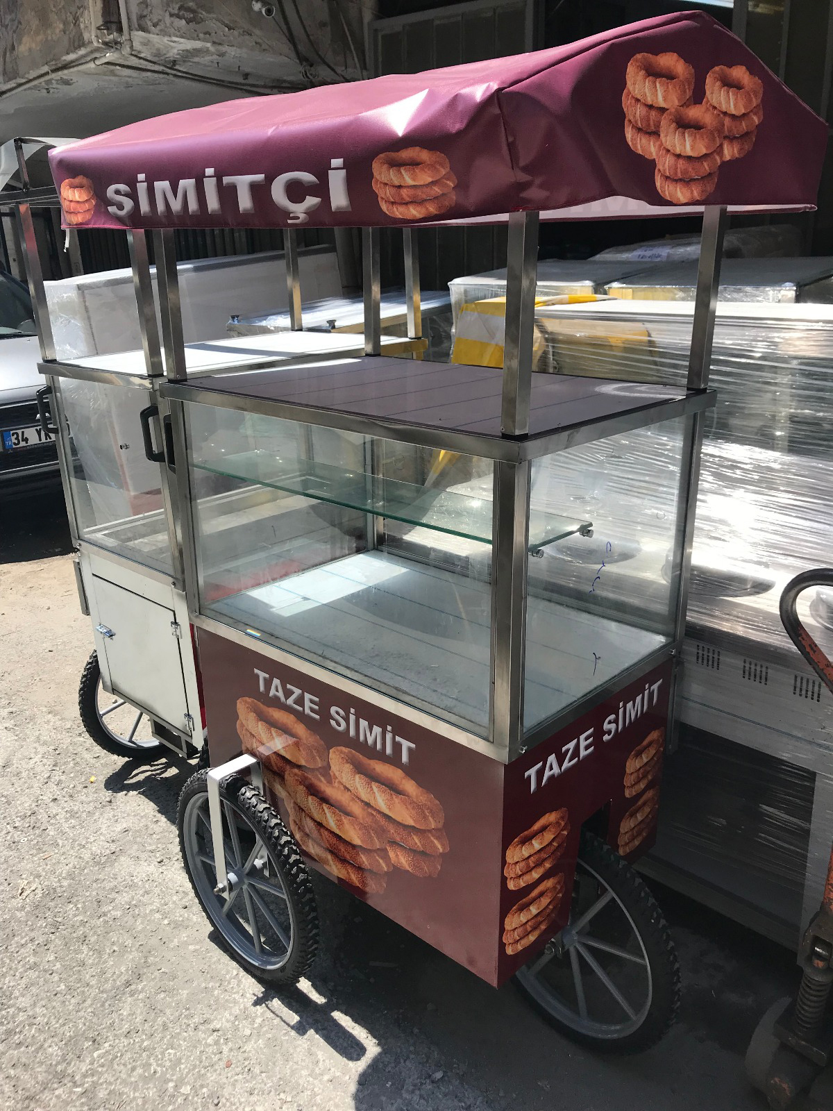 Simit Arabası Tenteli