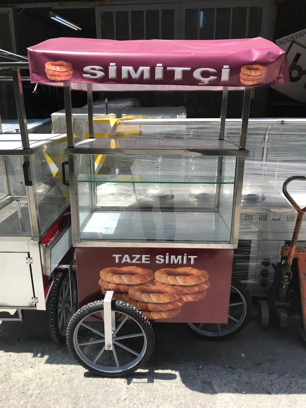 Simit Arabası Tenteli